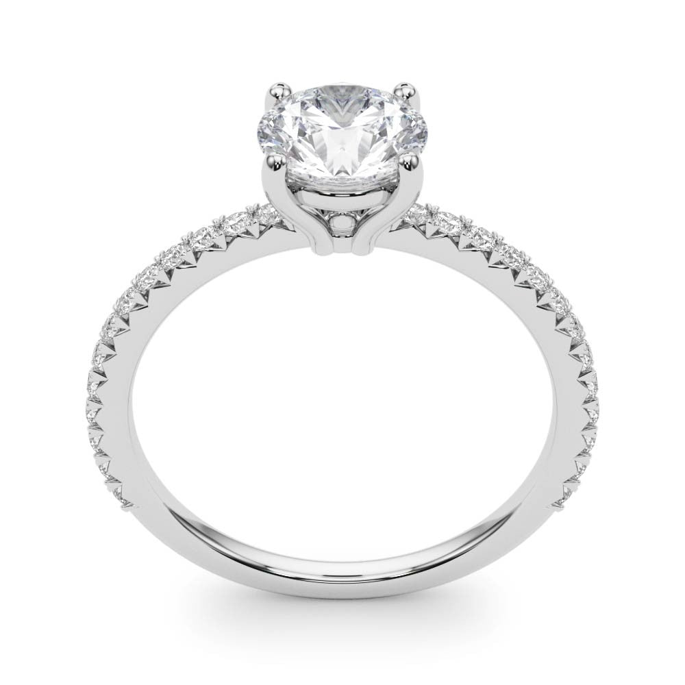 2ct Round Brilliant Diamond Solitaire Engagement Ring – 18ct White Gold Timeless Elegance