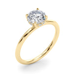 1ct F VS Round Brilliant Hidden Halo Engagement Ring – Total 1.08ct Diamonds (18ct Gold)