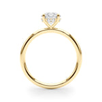 1ct F VS Round Brilliant Hidden Halo Engagement Ring – Total 1.08ct Diamonds (18ct Gold)