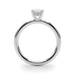 2.50ct Emerald Cut Diamond Solitaire Engagement Ring with Hidden Halo – 18ct Rose Gold Romantic Grandeur