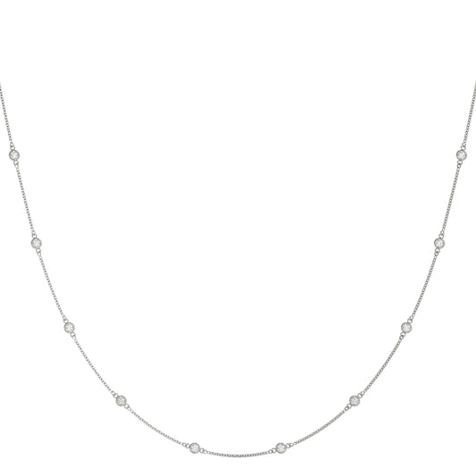 1ct F VS Diamonds by the Yard Necklace – 18ct White Gold