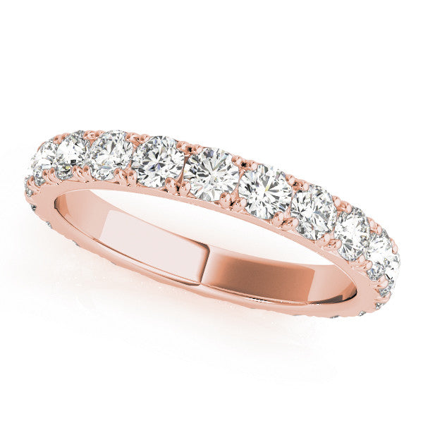 0.85ct Diamond Eternity Band – French Cut Set – 18ct Gold (White / Yellow / Rose)