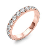 0.85ct Diamond Eternity Band – French Cut Set – 18ct Gold (White / Yellow / Rose)