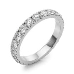 0.85ct Diamond Eternity Band – French Cut Set – 18ct Gold (White / Yellow / Rose)