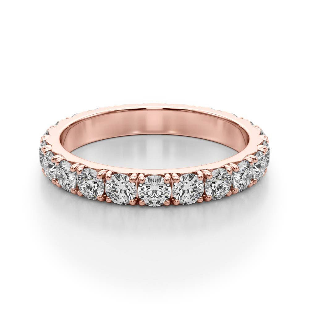 0.85ct Diamond Eternity Band – French Cut Set – 18ct Gold (White / Yellow / Rose)