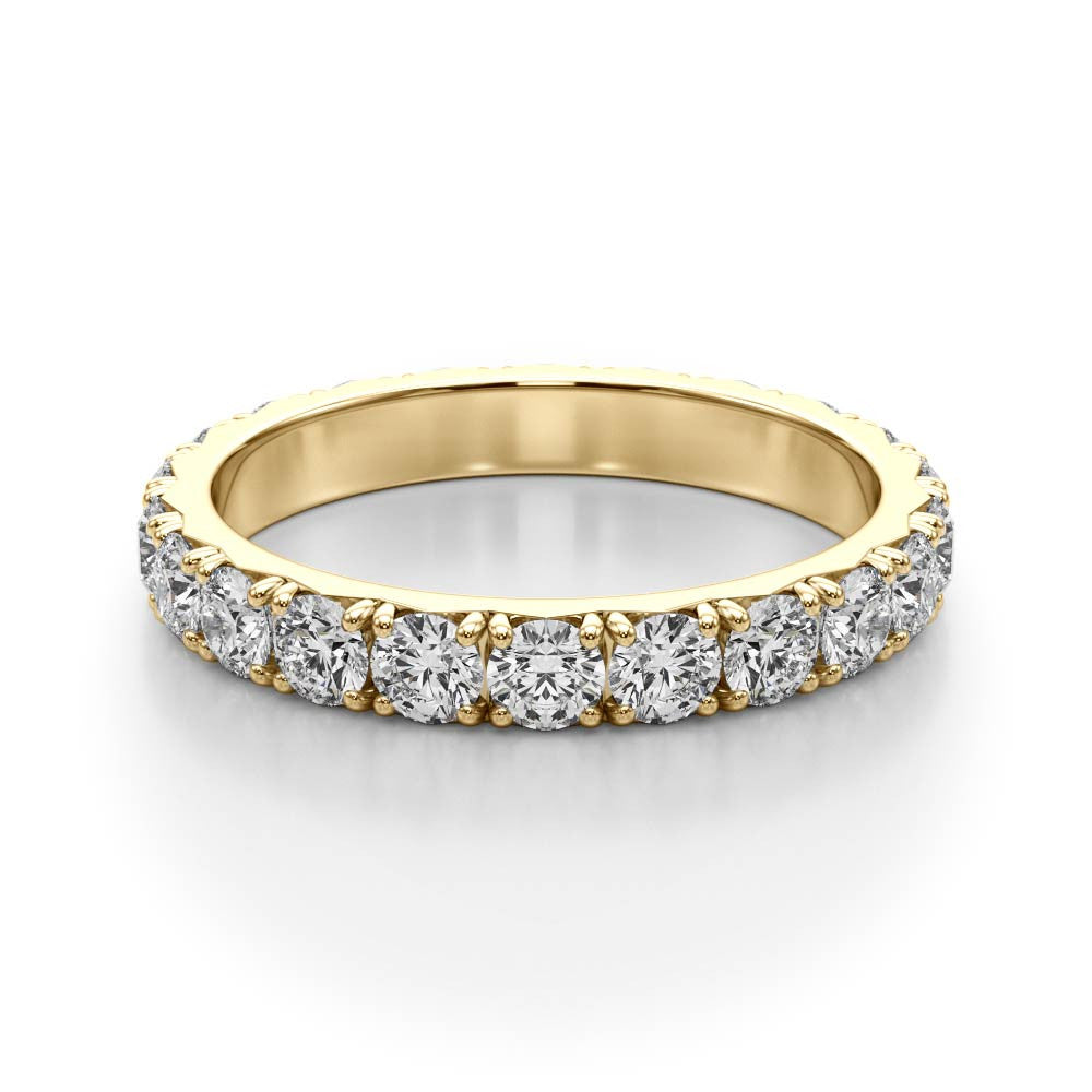 0.85ct Diamond Eternity Band – French Cut Set – 18ct Gold (White / Yellow / Rose)