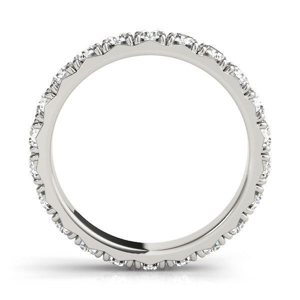 0.85ct Diamond Eternity Band – French Cut Set – 18ct Gold (White / Yellow / Rose)