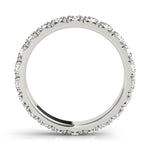 0.85ct Diamond Eternity Band – French Cut Set – 18ct Gold (White / Yellow / Rose)