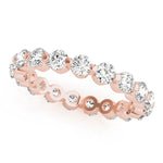 1.00ct Diamond Eternity Band – Share Claw Set – 18ct Gold (White / Yellow / Rose)
