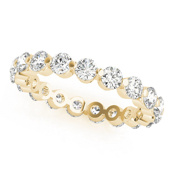1.00ct Diamond Eternity Band – Share Claw Set – 18ct Gold (White / Yellow / Rose)