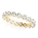 1.00ct Diamond Eternity Band – Share Claw Set – 18ct Gold (White / Yellow / Rose)