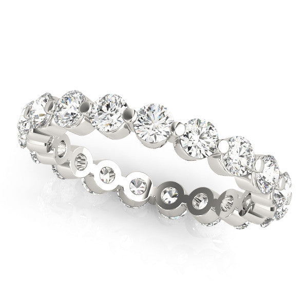 1.00ct Diamond Eternity Band – Share Claw Set – 18ct Gold (White / Yellow / Rose)