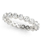 1.00ct Diamond Eternity Band – Share Claw Set – 18ct Gold (White / Yellow / Rose)