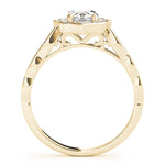 1ct Oval Diamond Halo Engagement Ring – 18ct Yellow Gold Classic Opulence
