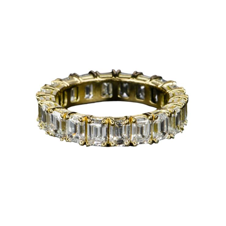 Emerald Cut Diamond Eternity Ring