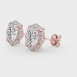 1.09ct Diamond Halo Stud Earrings – Timeless Luxury in 18ct Gold