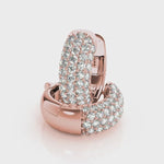 0.83ct Diamond Pavé Hoop Earrings – 18ct Gold (White / Yellow / Rose)