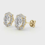 1.09ct Diamond Halo Stud Earrings – Timeless Luxury in 18ct Gold