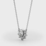 Ornate Floral Knot Pendant with 0.475ct Diamond – 18ct Gold