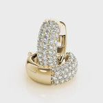 0.83ct Diamond Pavé Hoop Earrings – 18ct Gold (White / Yellow / Rose)