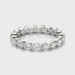 1.00ct Diamond Eternity Band – Share Claw Set – 18ct Gold (White / Yellow / Rose)