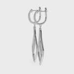 0.39ct Diamond Drop Hoop Earrings – 18ct Gold (White / Yellow / Rose)