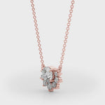 Ornate Floral Knot Pendant with 0.475ct Diamond – 18ct Gold