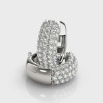 0.83ct Diamond Pavé Hoop Earrings – 18ct Gold (White / Yellow / Rose)