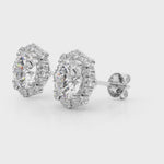 1.09ct Diamond Halo Stud Earrings – Timeless Luxury in 18ct Gold